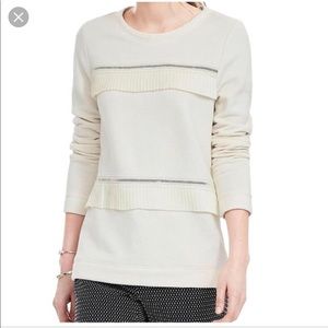 Banana Republic ruffle pullover sweater